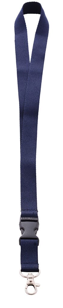 Neklint 2cm breed met buckle en haak Marine Blauw