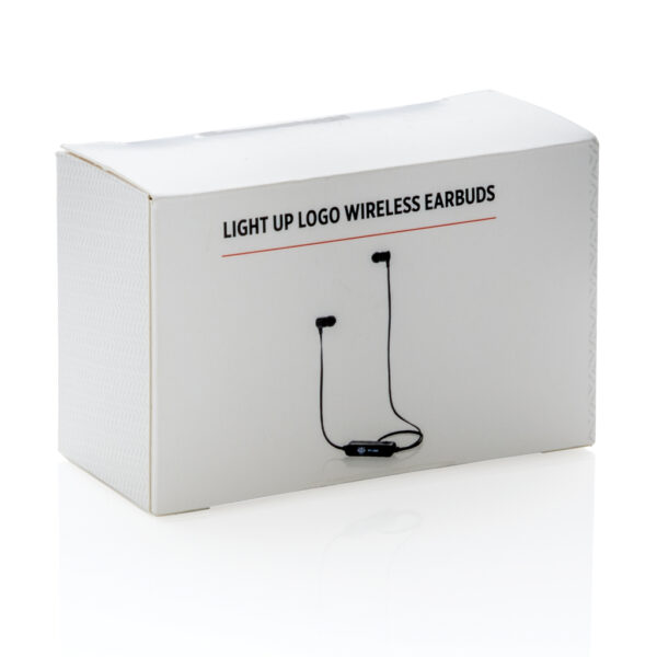 Light up logo draadloze oordoppen