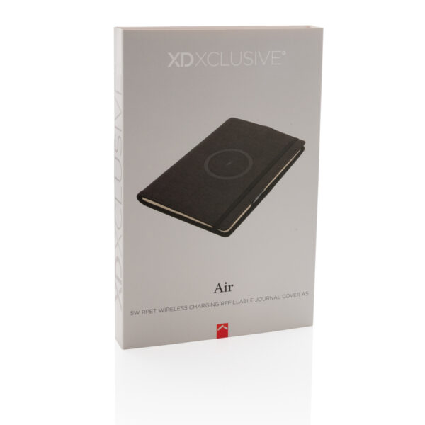 Air 5W rPET navulbaar A5 notitieboek  & draadloze oplader