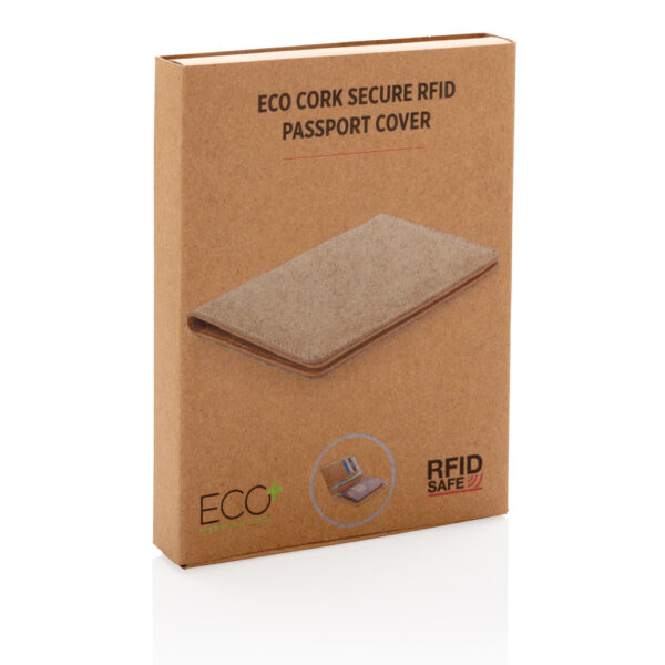 ECO kurk RFID paspoort houder