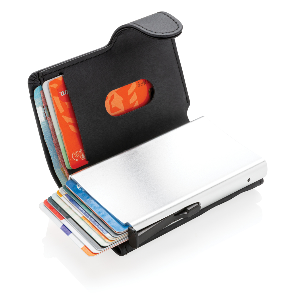 Standaard RFID kaarthouder met PU portemonnee - Promothing