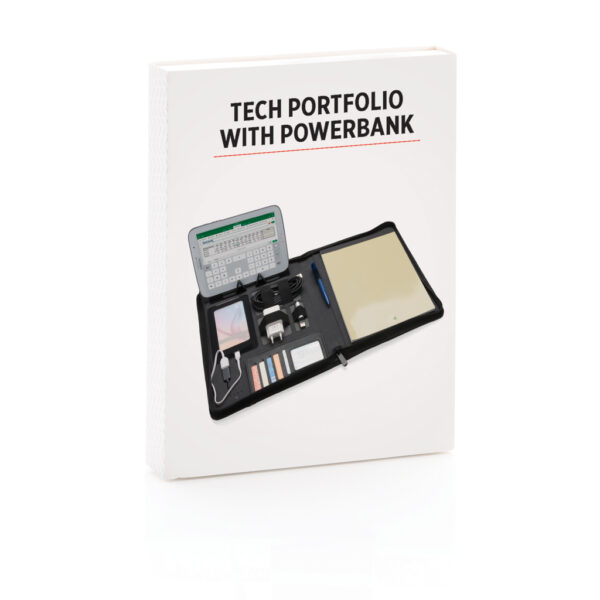Tech portfolio met 4.000 mAh powerbank