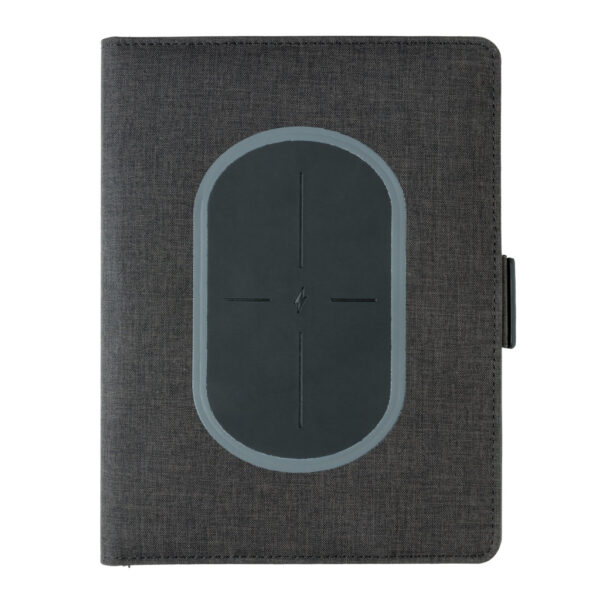 Air notebook cover A5 met 5W draadloze 4.000 mAh powerbank