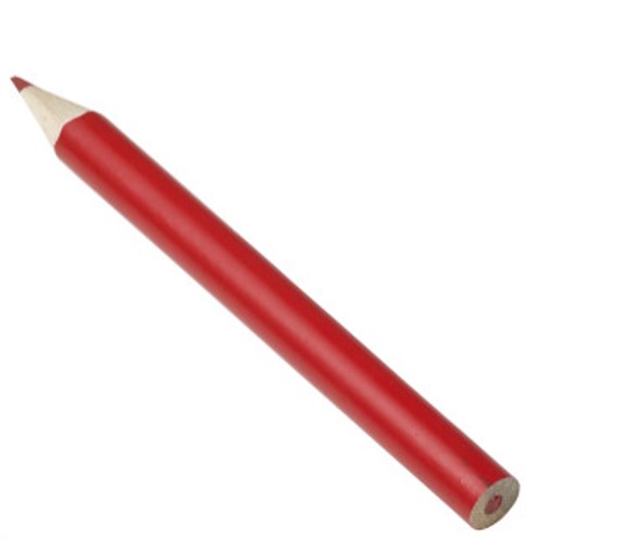 Rood mini potlood voor stemmen in coronatijd