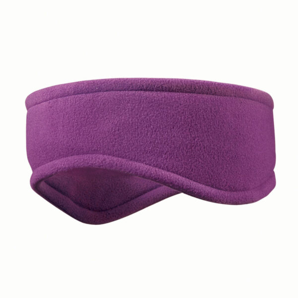 Kingcap one size fits all fleece hoofdband / oorwarmers 280 gr/m2 polyester anti pilling fleece paars