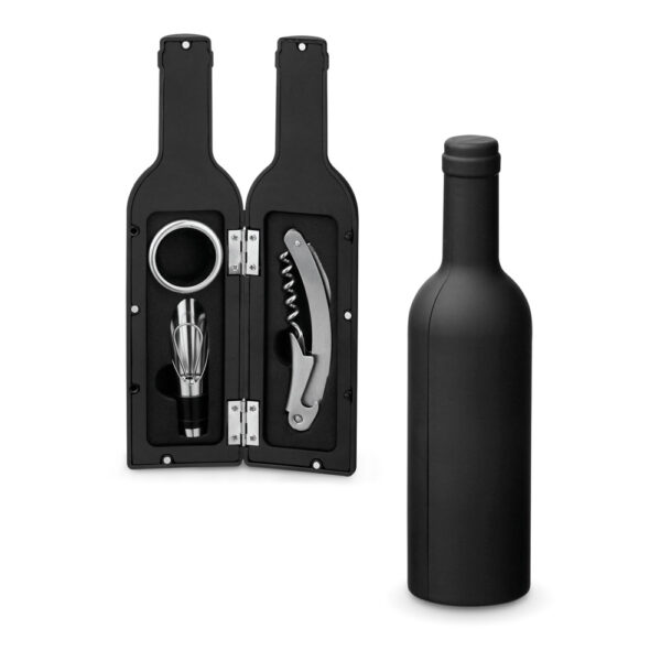 3-delige wijnset VINET, zwart set