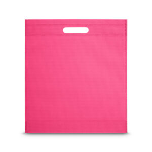 Middelgrote non-woven promotietas STRATFORD 35,5 x 39 x 8,5 cm, roze