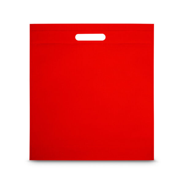 Middelgrote non-woven promotietas STRATFORD 35,5 x 39 x 8,5 cm, rood
