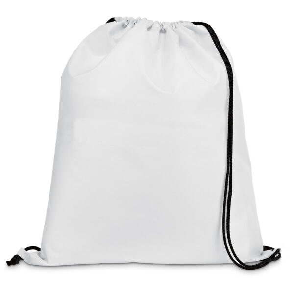 Premium 210D polyester rugzak met koord wit