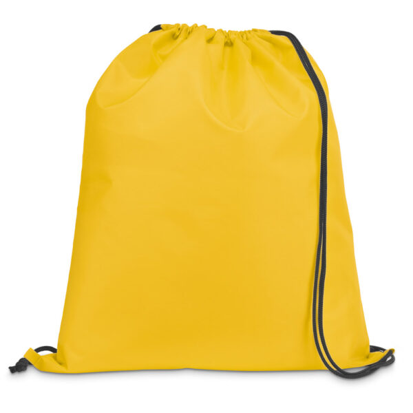 Premium 210D polyester rugzak met koord geel