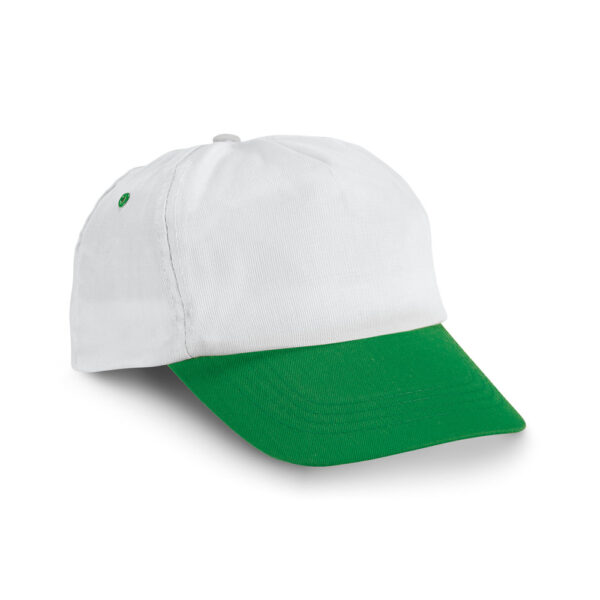 2-Kleurige polyester promo cap / pet STEFANO groen