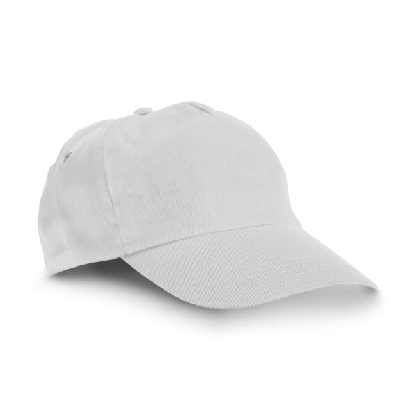 Polyester promo baseball cap / pet CAMPBEL wit