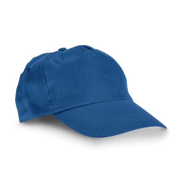 Polyester promo baseball cap / pet CAMPBEL kobaltblauw