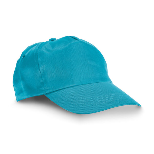 Polyester promo baseball cap / pet CAMPBEL lichtblauw
