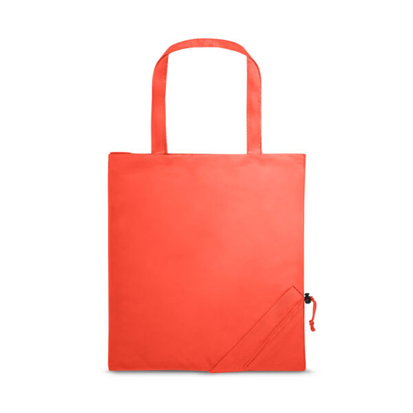 Opvouwbare polyester boodschappentas SHOPS 37 x 40 cm rood