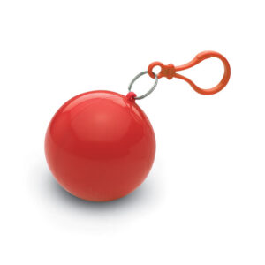 Poncho in kunststof bal NIMBUS rood