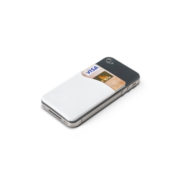 Smartphone kaarthouder voor 1 pas SHELLEY wit c