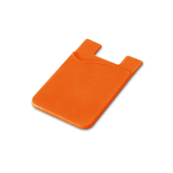 Smartphone kaarthouder voor 1 pas SHELLEY oranje