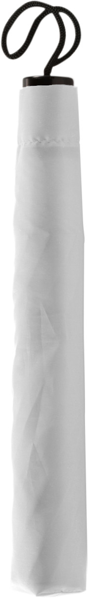 Opvouwbare polyester (190T) paraplu TravelEasy Ø 93,5 x 55 cm wit a