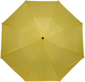 Opvouwbare polyester (190T) paraplu TravelEasy Ø 93,5 x 55 cm geel