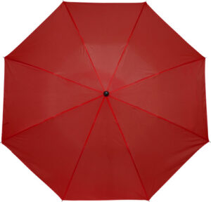 Opvouwbare polyester (190T) paraplu TravelEasy Ø 93,5 x 55 cm rood