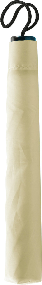 Opvouwbare polyester (190T) paraplu TravelEasy Ø 93,5 x 55 cm khaki (écru) a