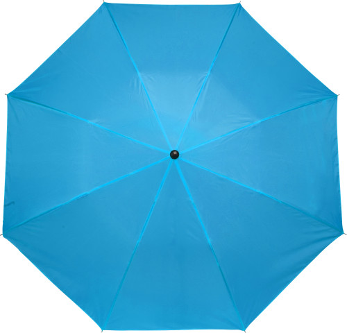 Opvouwbare polyester (190T) paraplu TravelEasy Ø 93,5 x 55 cm lichtblauw