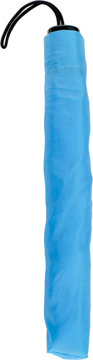 Opvouwbare polyester (190T) paraplu TravelEasy Ø 93,5 x 55 cm lichtblauw a