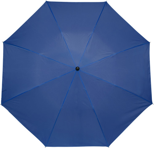 Opvouwbare polyester (190T) paraplu TravelEasy Ø 93,5 x 55 cm kobaltblauw