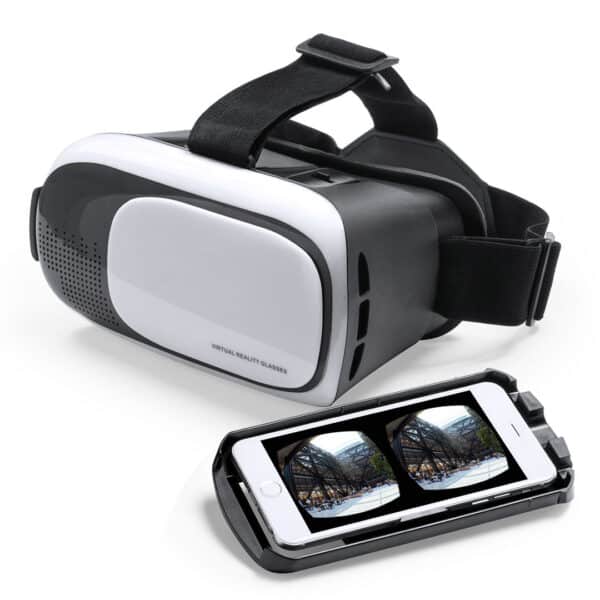 Virtual Reality bril BERCLEY met verstelbare lenzen en 3,5 mm audio jack wit