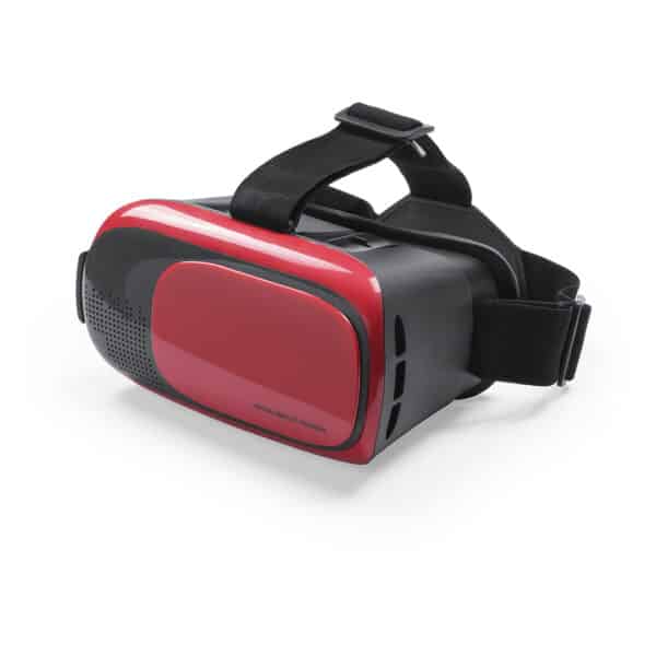 Virtual Reality bril BERCLEY met verstelbare lenzen en 3,5 mm audio jack rood