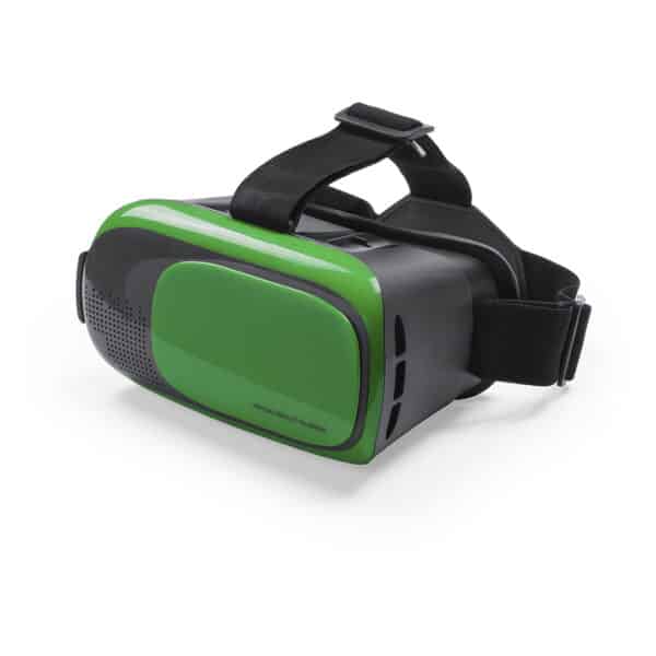 Virtual Reality bril BERCLEY met verstelbare lenzen en 3,5 mm audio jack groen
