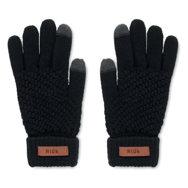 Rpet touchscreen handschoenen TAKAI zwart print