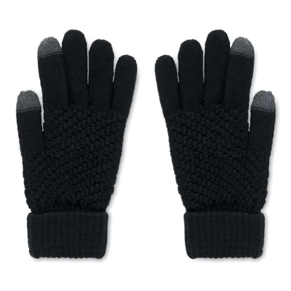Rpet touchscreen handschoenen TAKAI zwart side