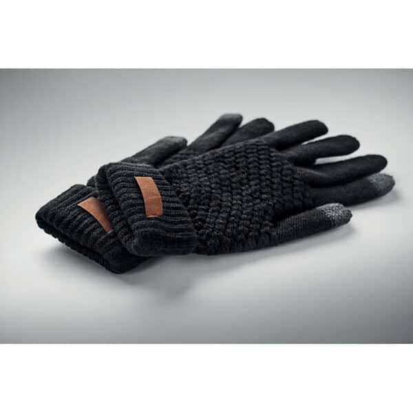 Rpet touchscreen handschoenen TAKAI zwart top
