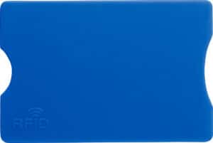 Kunststof anti-skimming kaarthouder RFID PROTECTOR kobaltblauw