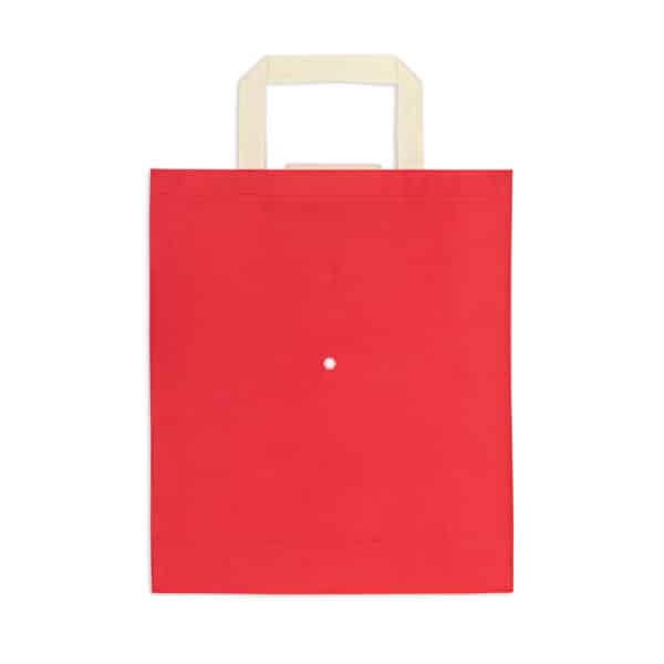 Non-woven polypropyleen opvouwbare tas CARDINAL 35 x 41 x 10 cm rood b