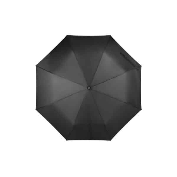 RPET Opvouwbare polyester (190T) paraplu RIVER Ø 99 x 57 cm zwart b