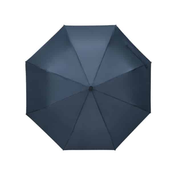RPET Opvouwbare polyester (190T) paraplu RIVER Ø 99 x 57 cm donkerblauw b