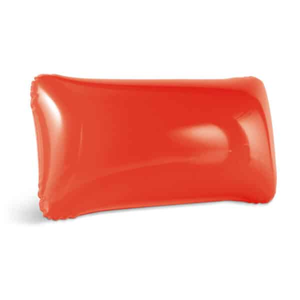 PVC Opblaasbaar hoofd- of strandkussen TIMOR rood