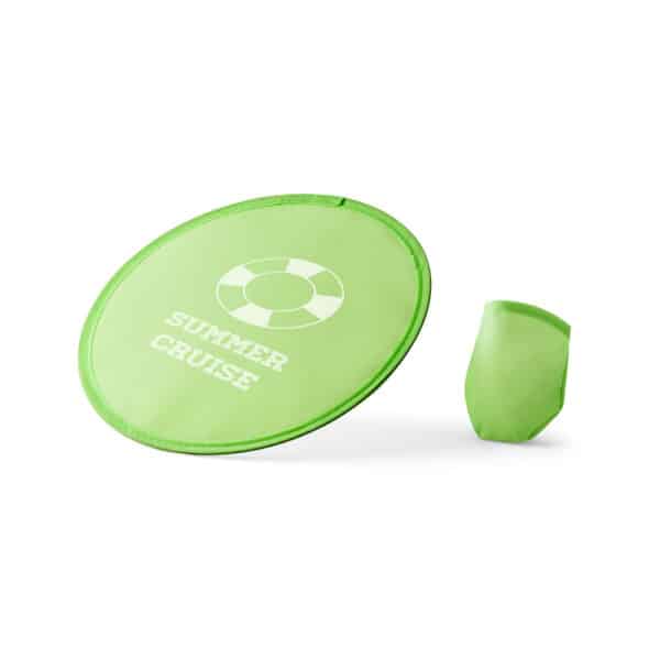 Opvouwbare nylon frisbee ATRAPA lichtgroen logo
