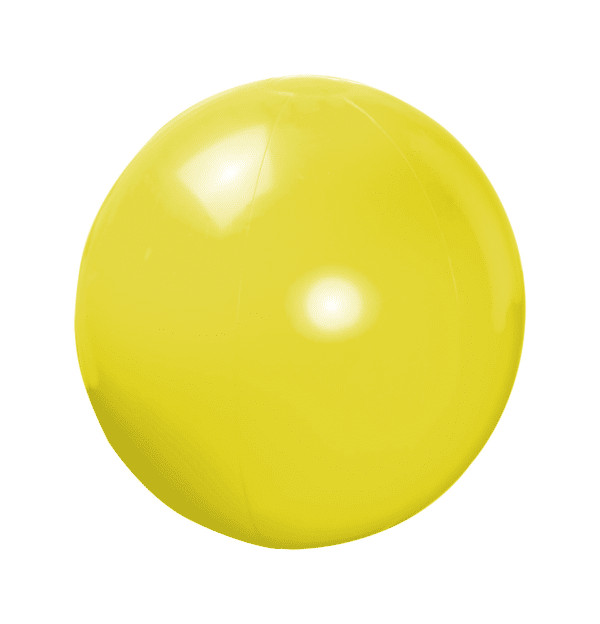 Glimmende reuzenstrandbal Magno Ø 32 cm geel