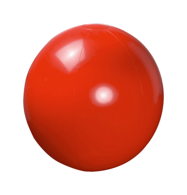 Glimmende reuzenstrandbal Magno Ø 32 cm rood