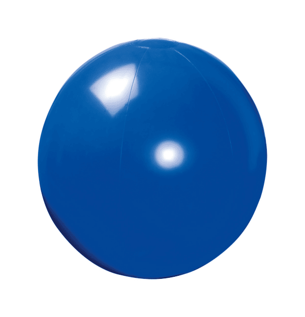 Glimmende reuzenstrandbal Magno Ø 32 cm blauw