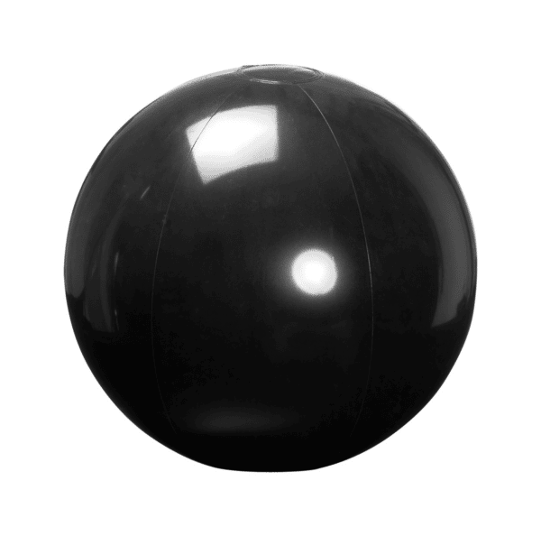 Glimmende reuzenstrandbal Magno Ø 32 cm zwart