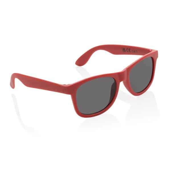 GRS zonnebril van gerecycled PP-plastic rood 1