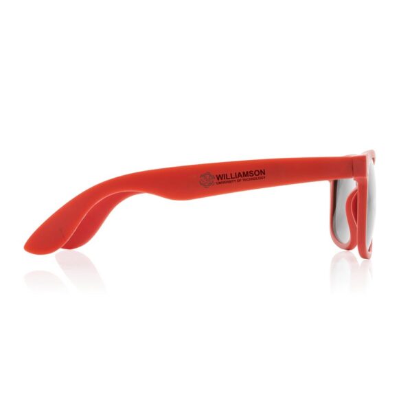 GRS zonnebril van gerecycled PP-plastic rood 100