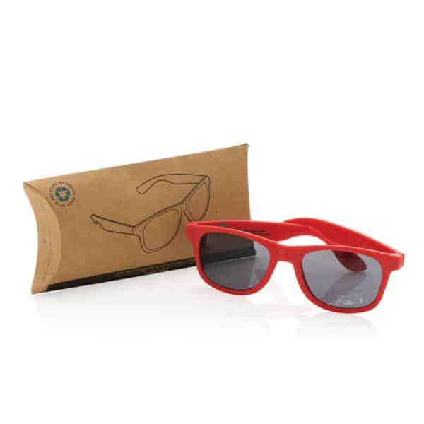 GRS zonnebril van gerecycled PP-plastic rood 500