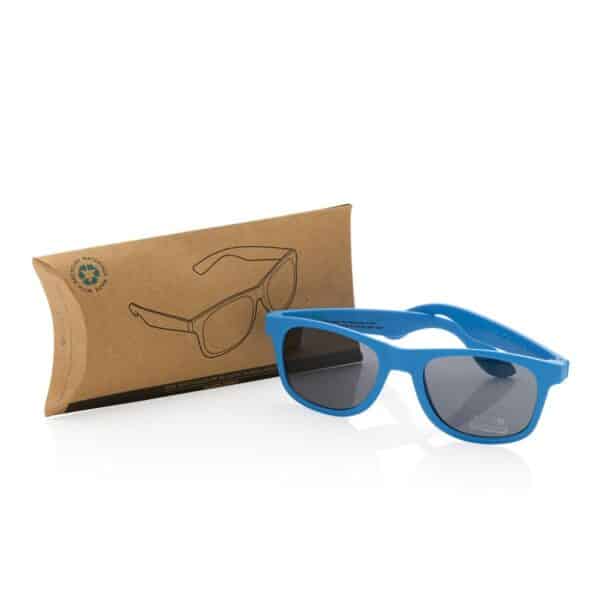 GRS zonnebril van gerecycled PP-plastic blauw 500