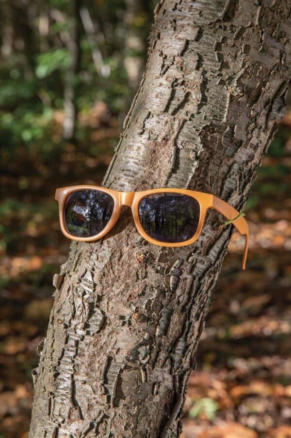 GRS zonnebril van gerecycled PP-plastic oranje 400